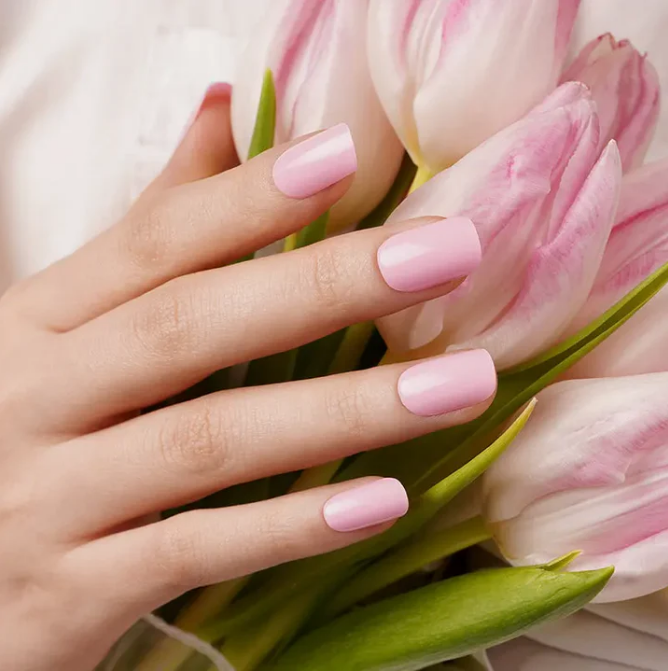 Stick-On Gel Rosa: Verniz Gel Pré-Preparado (30 uni.)