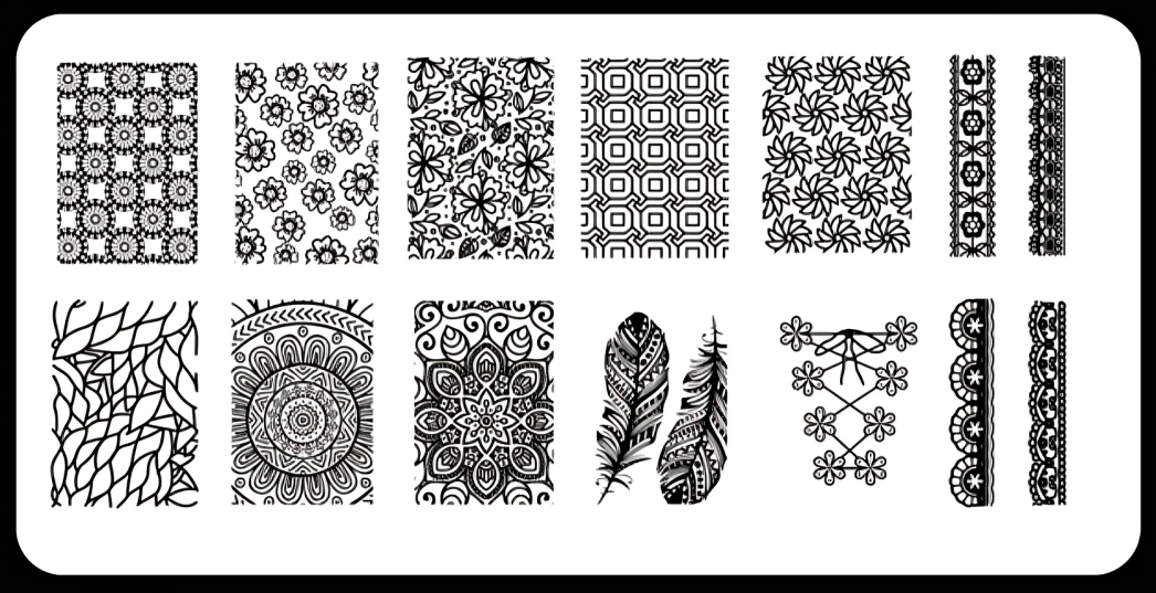 Placa de Stamping Mandalas - Sofisticação e elegância para as suas unhas!