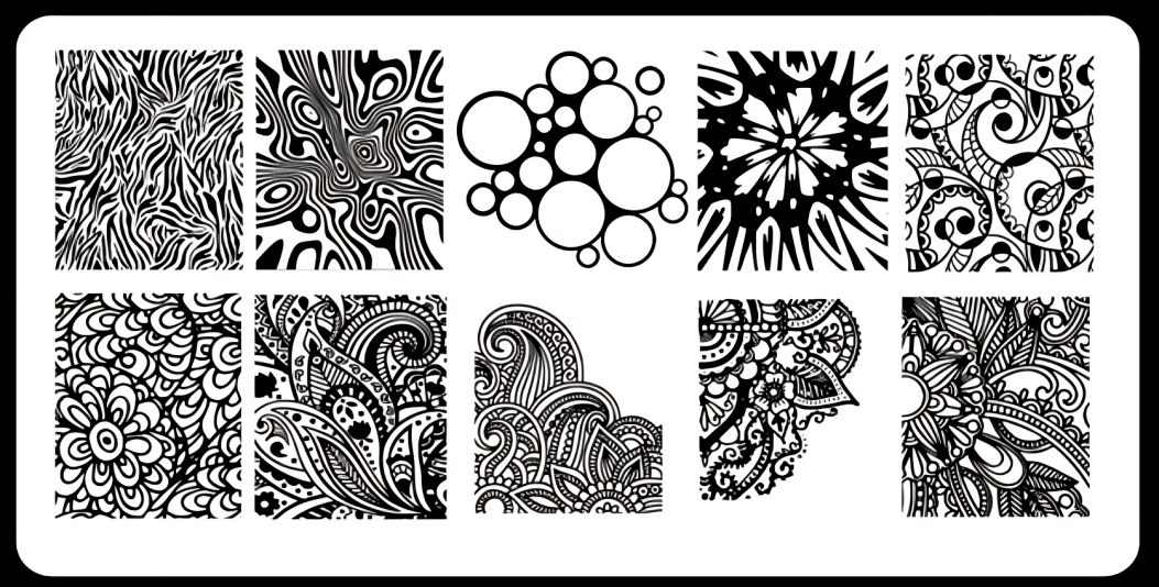 Placa de Stamping Paisley para Nail Art Sofisticada!