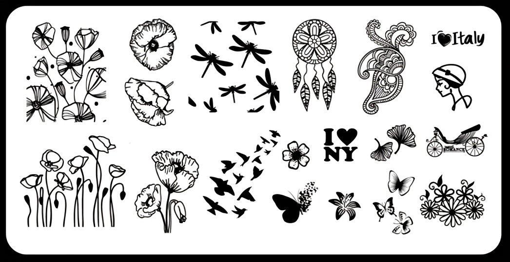 Placa de Stamping Poppy - Floresça a sua Criatividade