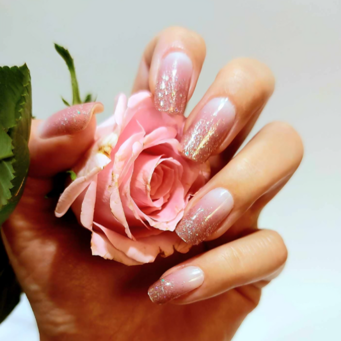 Stick-On Gel Neve Delicada Rosa: Verniz Gel Pré-Preparado