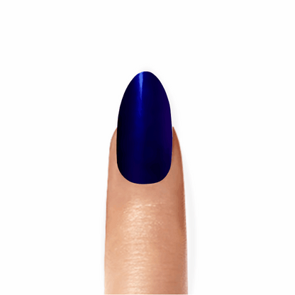 Stick-On Gel Azul Metálico: Verniz de Gel Pré-Preparado