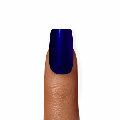 Stick-On Gel Azul Metálico: Verniz de Gel Pré-Preparado