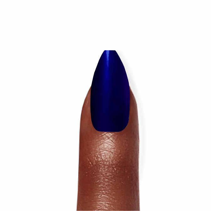 Stick-On Gel Azul Metálico: Verniz de Gel Pré-Preparado