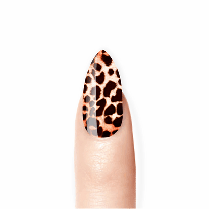 Stick-On Gel Leopard Glamour: Verniz Gel Pré-Preparado