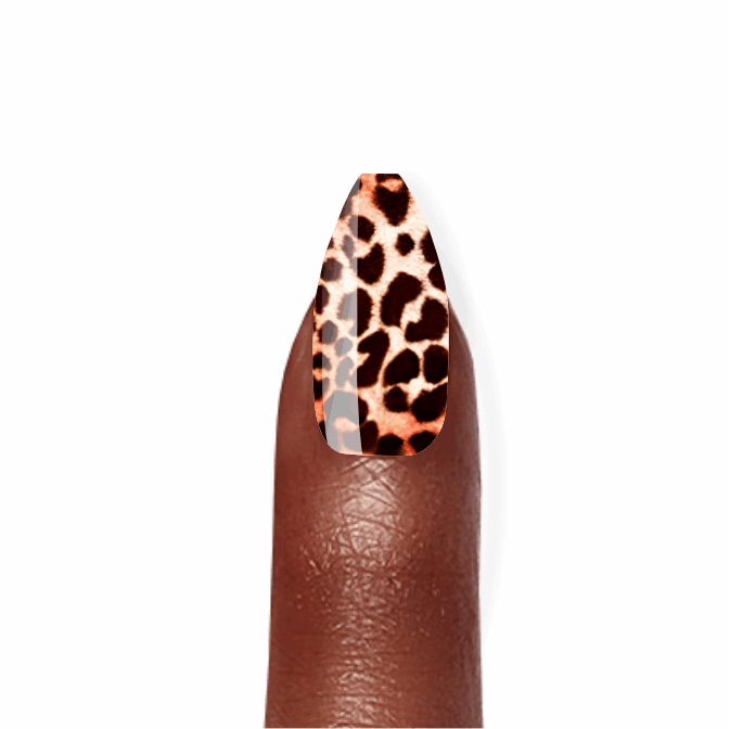 Stick-On Gel Leopard Glamour: Verniz Gel Pré-Preparado