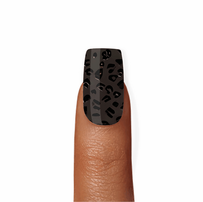 Stick-On Gel Pantera Negra: Verniz Gel Pré-Preparado