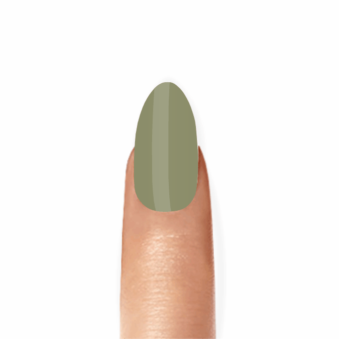 Stick-On Gel Olive: Verniz Gel Pré-Preparado