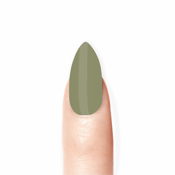 Stick-On Gel Olive: Verniz Gel Pré-Preparado