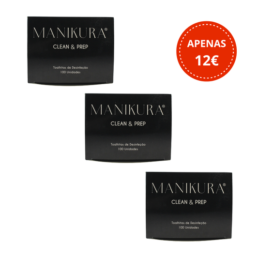 Toalhitas com álcool desinfetante e óleo nutritivo, perfeitas para usar depois da remoção de vernizes gel, limpar resíduos de pó e cola, de verniz gel e Stick-On Gel.