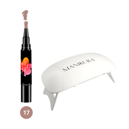 KIT MANICURE EXPRESS: Pen One Step Sandy + Lâmpada UV LED
