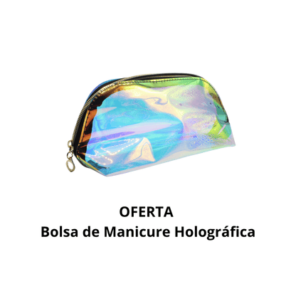 Kit Glamour de Natal - Canetas de Verniz Gel com 15% OFF + OFERTA de Bolsa Holográfica