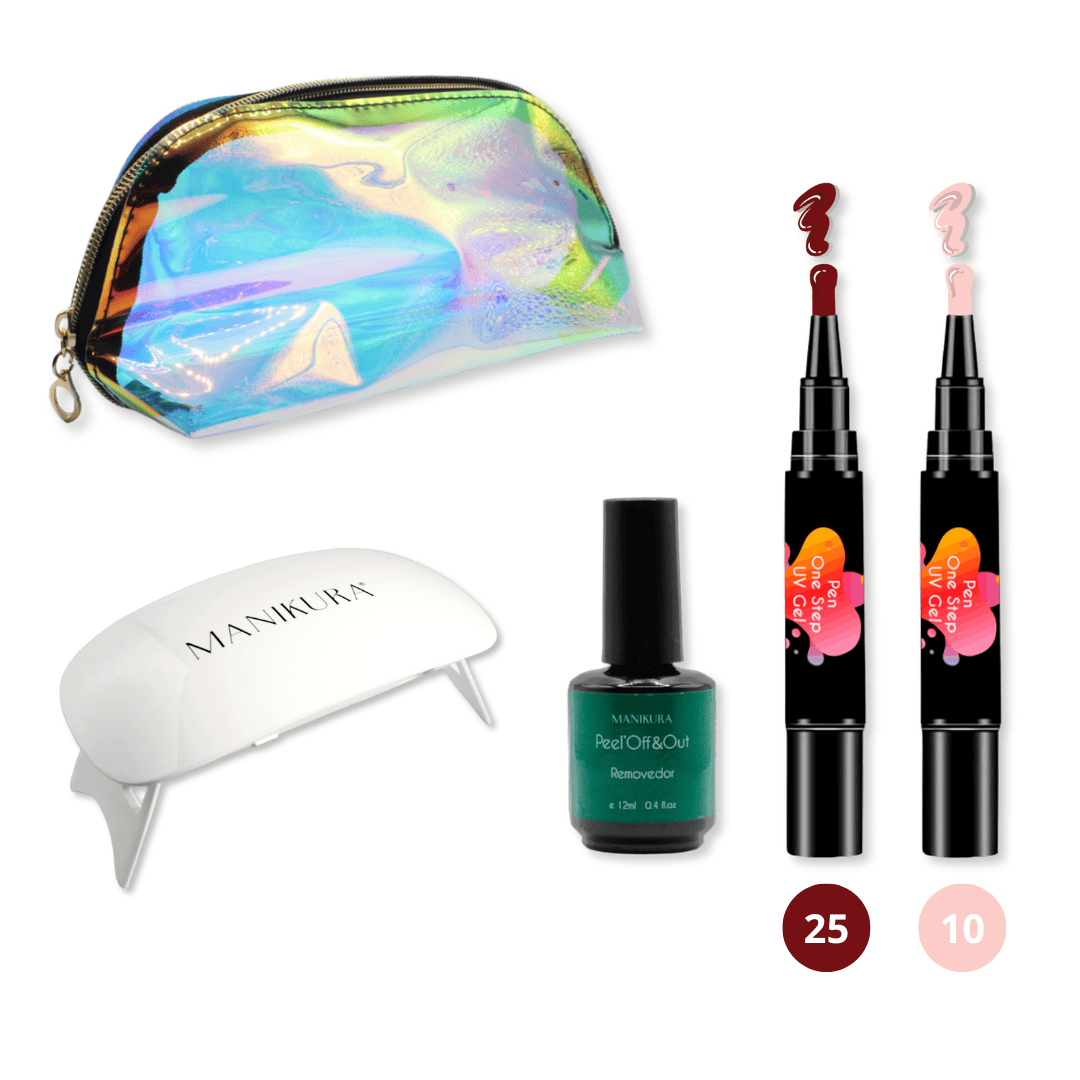 Kit Glamour de Natal - Canetas de Verniz Gel com 15% OFF + OFERTA de Bolsa Holográfica