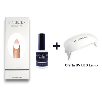 Kit Dia dos Namorados Exclusivo: Verniz Gel Pré-Preparado Pink Milk + OFERTA Lâmpada LED UV