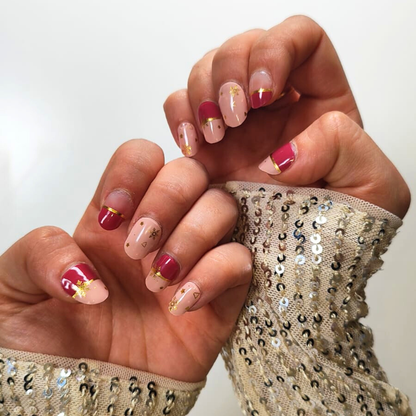 Stick-On Gel Pink Snow: Verniz Gel Pré-Preparado