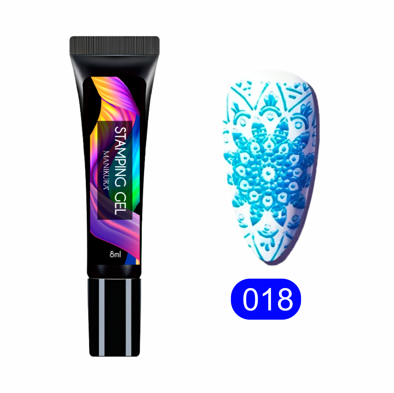 Stamping Gel Azul Céu: Dê Asas à Sua Criatividade Nail Art!