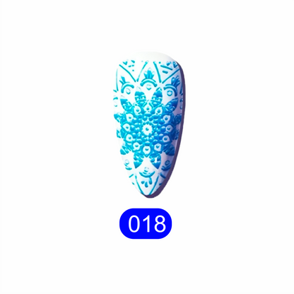 Stamping Gel Azul Céu: Dê Asas à Sua Criatividade Nail Art!