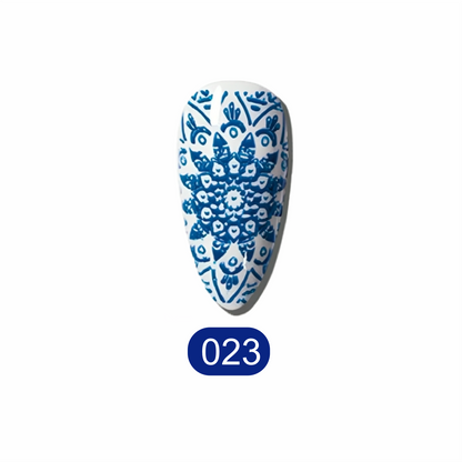 Stamping Gel Azul Marinho: Profundidade e Elegância para a sua Nail Art!