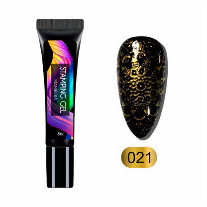 Stamping Gel Dourado: Elegância Radiante para a sua Nail Art!
