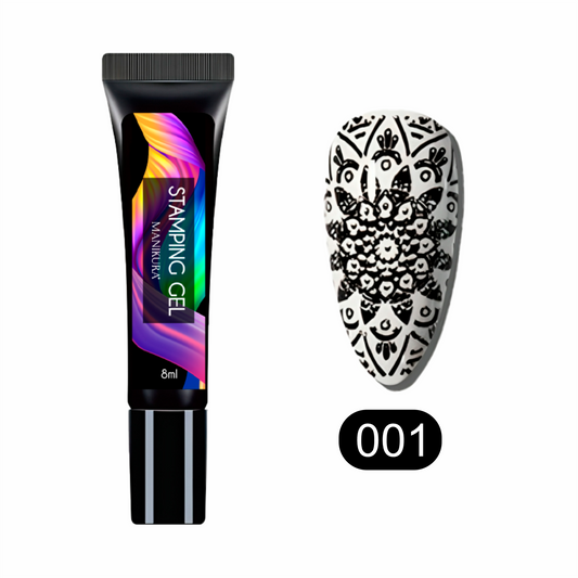 Stamping Gel Preto: Elegância e Versatilidade para a sua Nail Art!