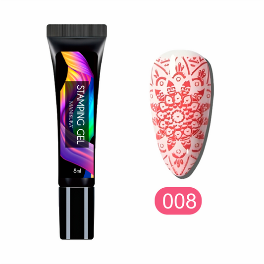 Stamping Gel Salmão: Adicione um Toque Subtil de Cor à sua Nail Art!