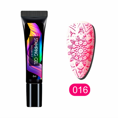 Stamping Gel Rosa Choque: Adicione uma Explosão de Cor à sua Nail Art!
