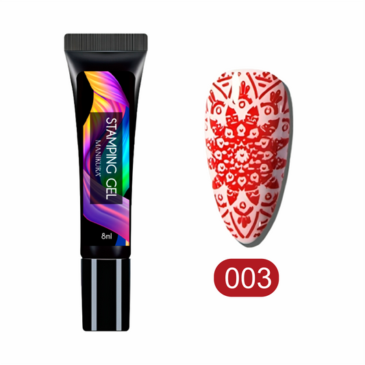 Stamping Gel Vermelho: Paixão e Intensidade na Ponta dos Dedos!