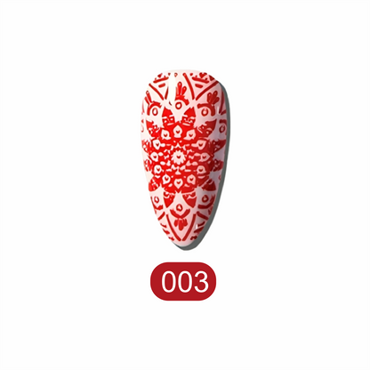 Stamping Gel Vermelho: Paixão e Intensidade na Ponta dos Dedos!