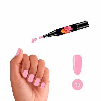 Kit Chic Bunny: 3 Canetas Verniz Gel 3 em 1 + OFERTA Caneta Coral
