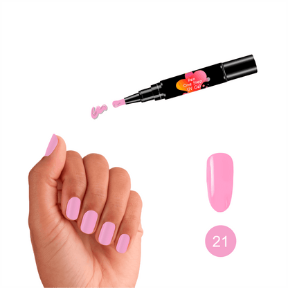 #21 Pen One Step Pigsy - Verniz Gel 3 em 1