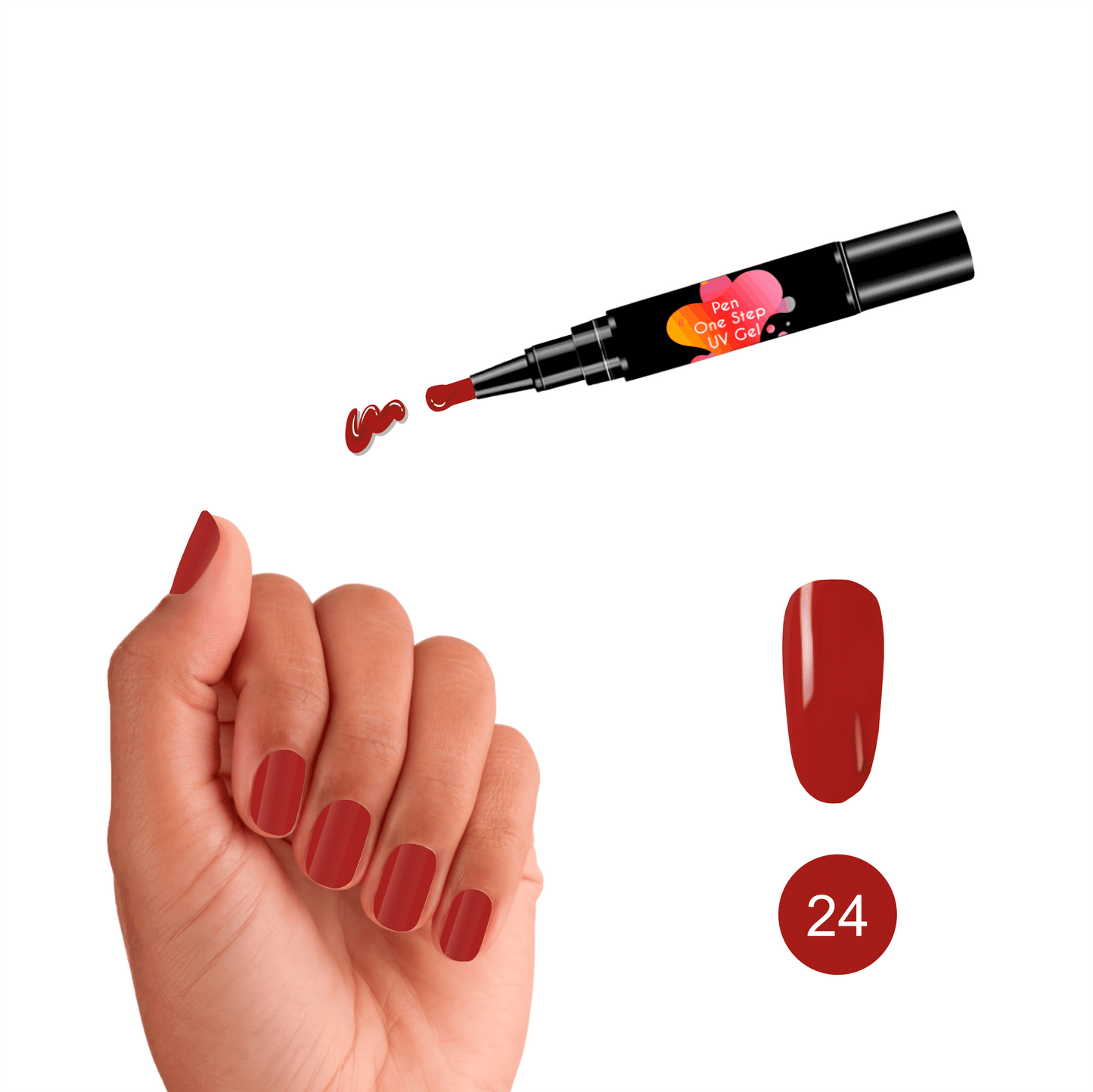 #24 Pen One Step Jaspe - Verniz Gel 3 em 1