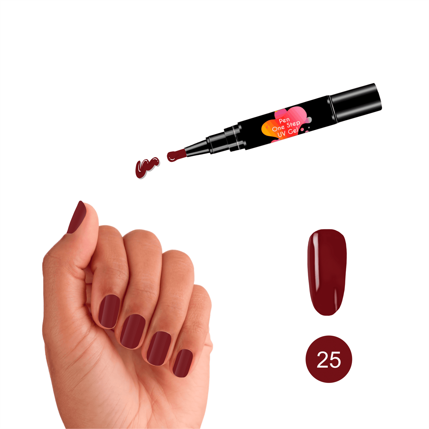 #25 Pen One Step Dionysos - Verniz de Gel 3 em 1
