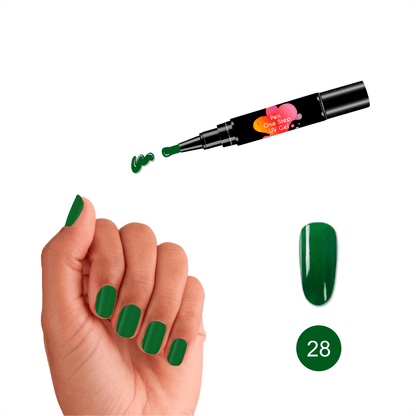 #28 Pen One Step Majestic - Verniz Gel 3 em 1