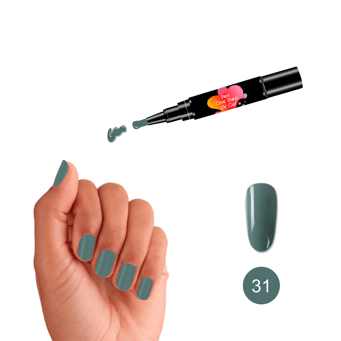 #31 Pen One Step Riviera - Verniz Gel 3 em 1