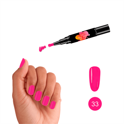 #33 Pen One Step Amaranto - Verniz Gel 3 em 1