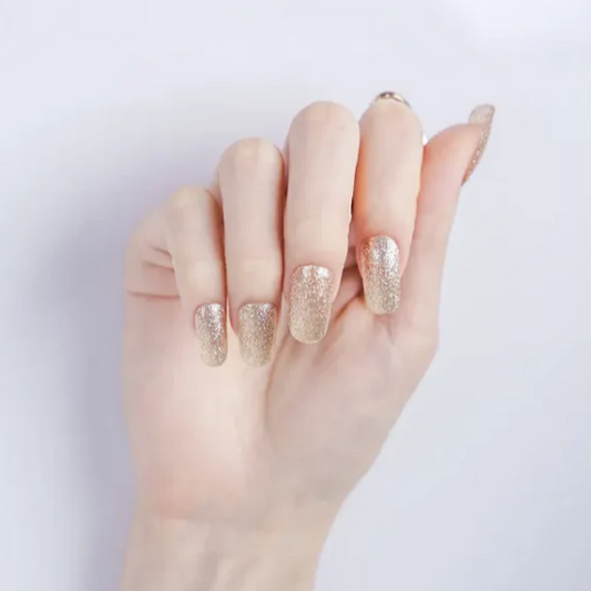 Stick-On Gel Golden Party: Verniz Gel Pré-Preparado