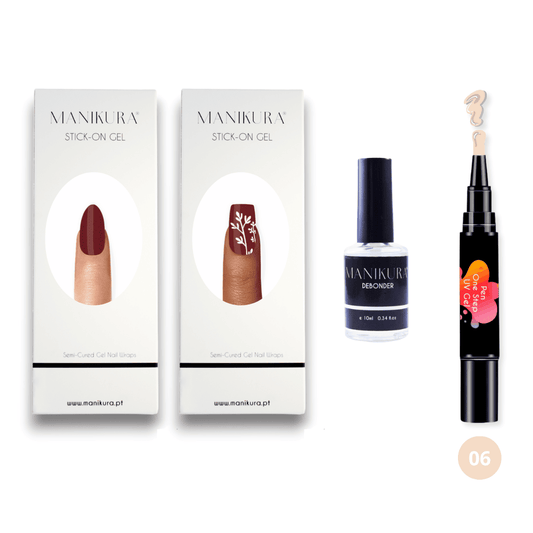 Kit de Outono Encantado Premium – Unhas Sofisticadas com a praticidade 3 em 1