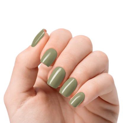 Stick-On Gel Olive: Verniz Gel Pré-Preparado