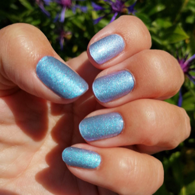 Stick-On Gel Camaleão Azul: Verniz Gel Pré-Preparado