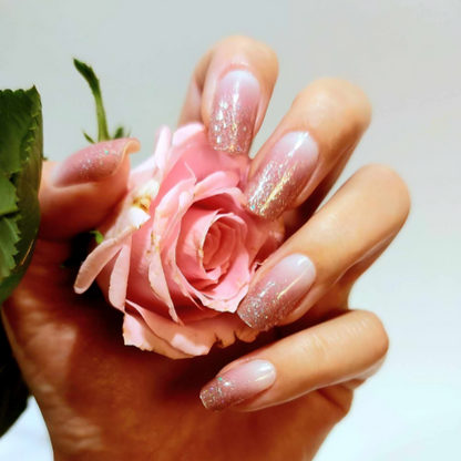 Stick-On Gel Neve Delicada Rosa: Verniz Gel Pré-Preparado