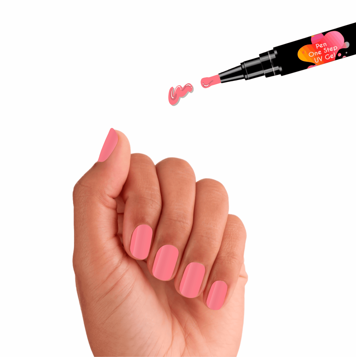 #20 Pen One Step Coral - Verniz Gel 3 em 1