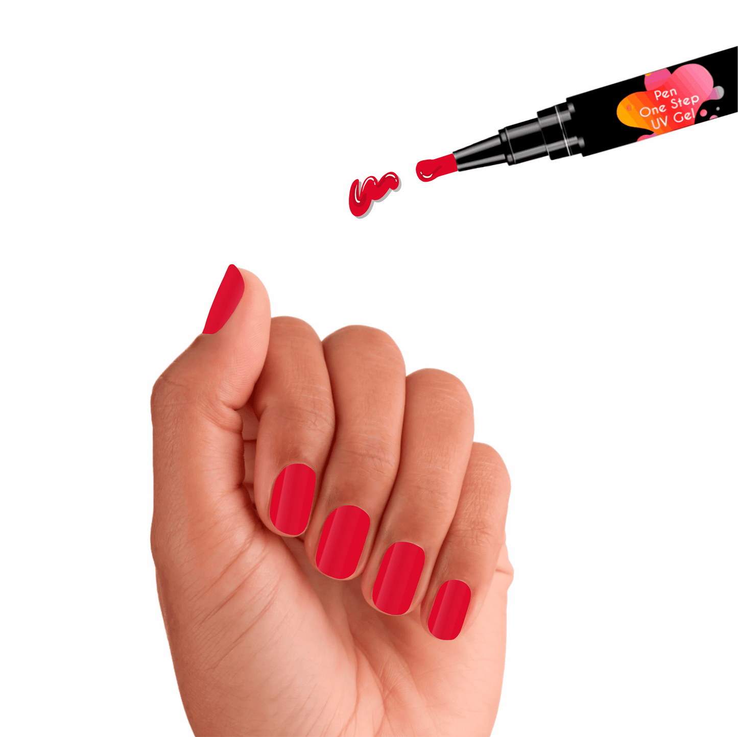 #3 Pen One Step Groselha - Verniz Gel 3 em 1