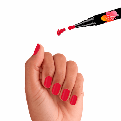 #3 Pen One Step Groselha - Verniz Gel 3 em 1