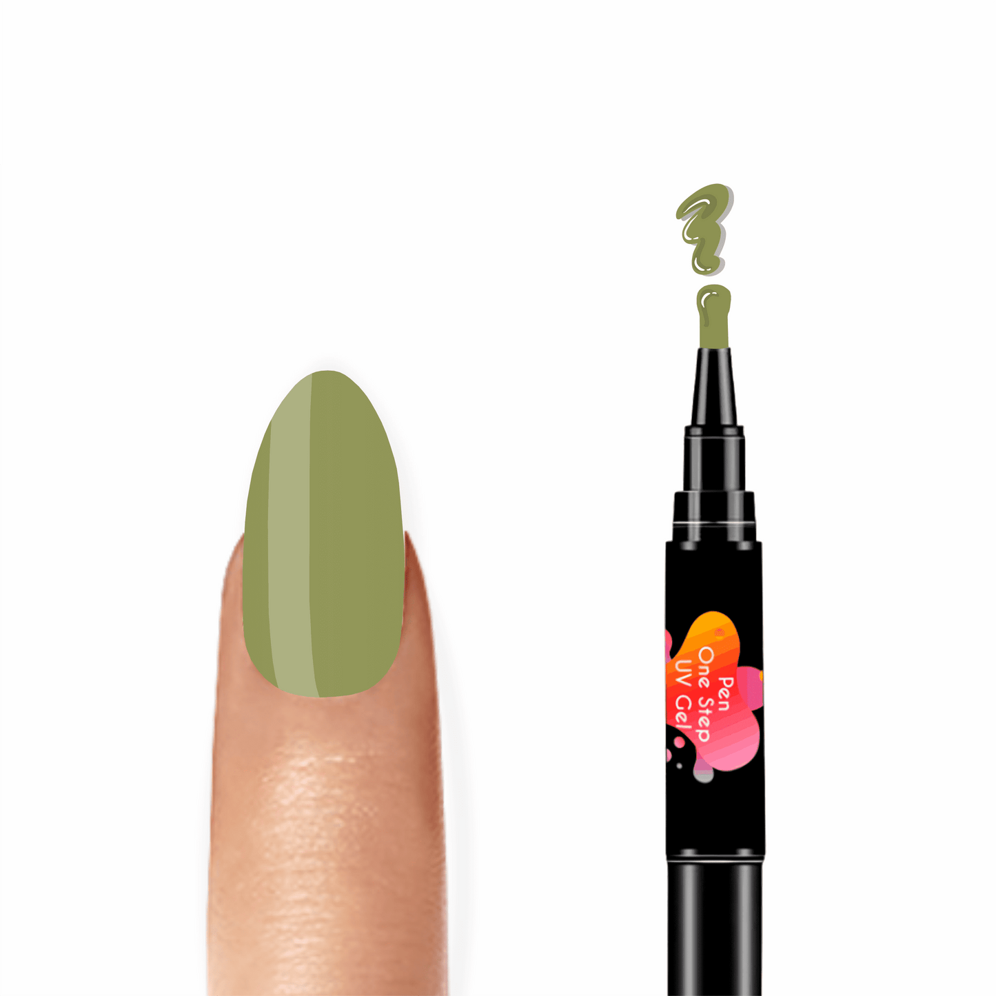#27 Pen One Step Musgo - Verniz Gel 3 em 1