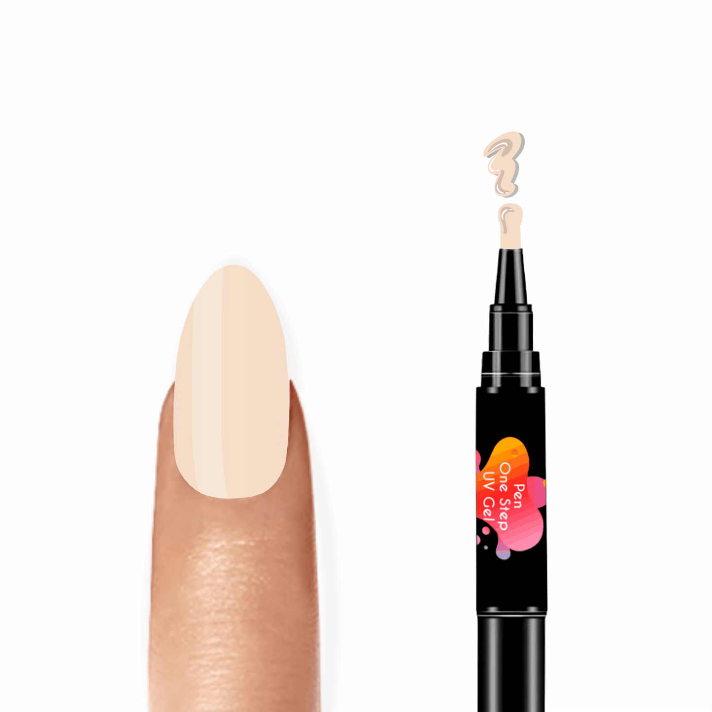 #6 Pen One Step Petúnia - Verniz Gel 3 em 1