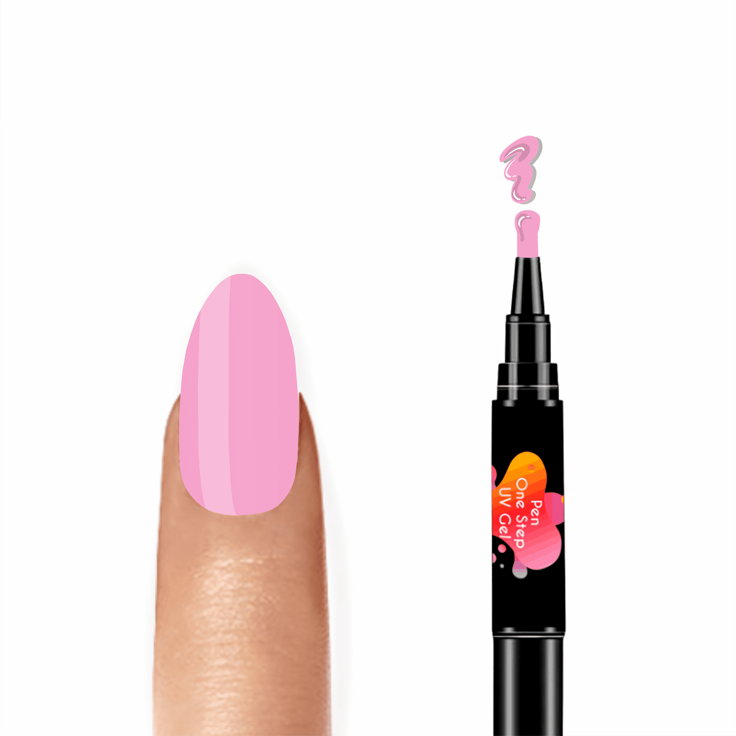 #21 Pen One Step Pigsy - Verniz Gel 3 em 1