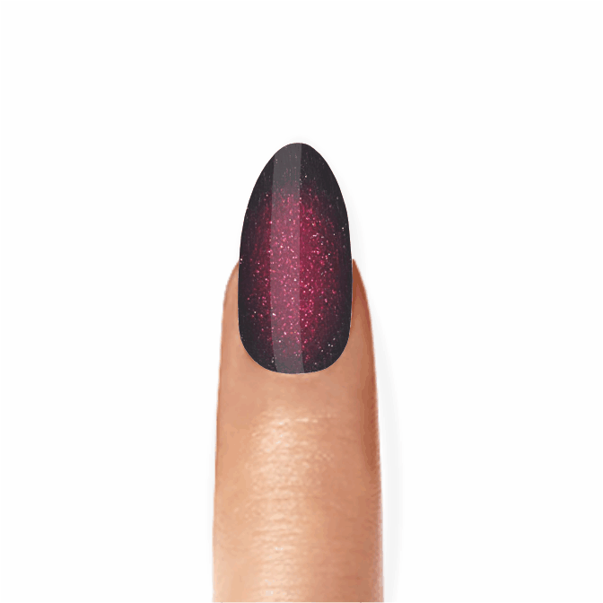 Stick-On Gel Bordeaux Cristal: Verniz de Gel Pré-Preparado