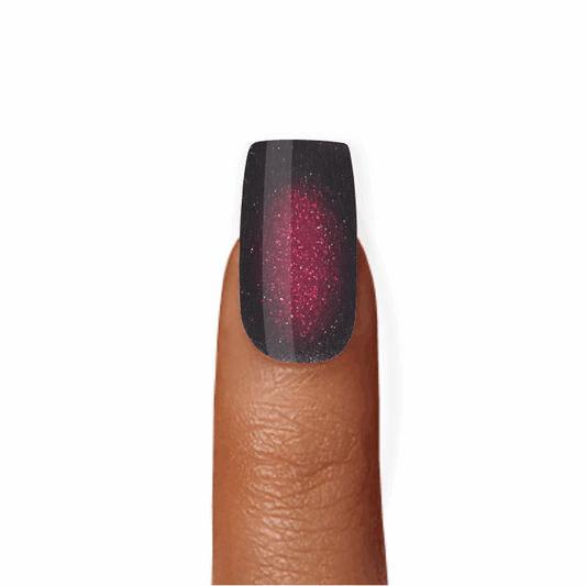 Stick-On Gel Bordeaux Cristal: Verniz de Gel Pré-Preparado