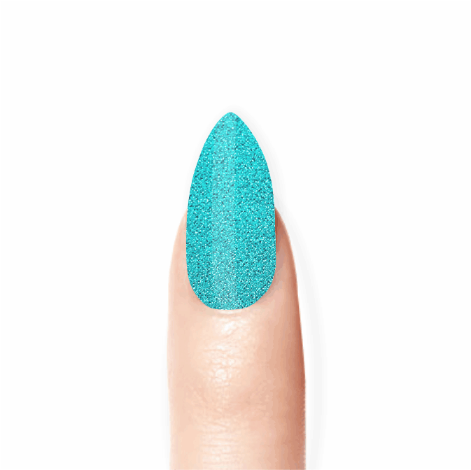 Stick-On Gel Camaleão Turquesa: Verniz Gel Pré-Preparado