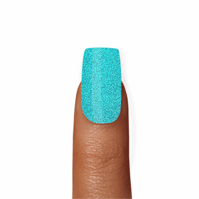 Stick-On Gel Camaleão Turquesa: Verniz Gel Pré-Preparado